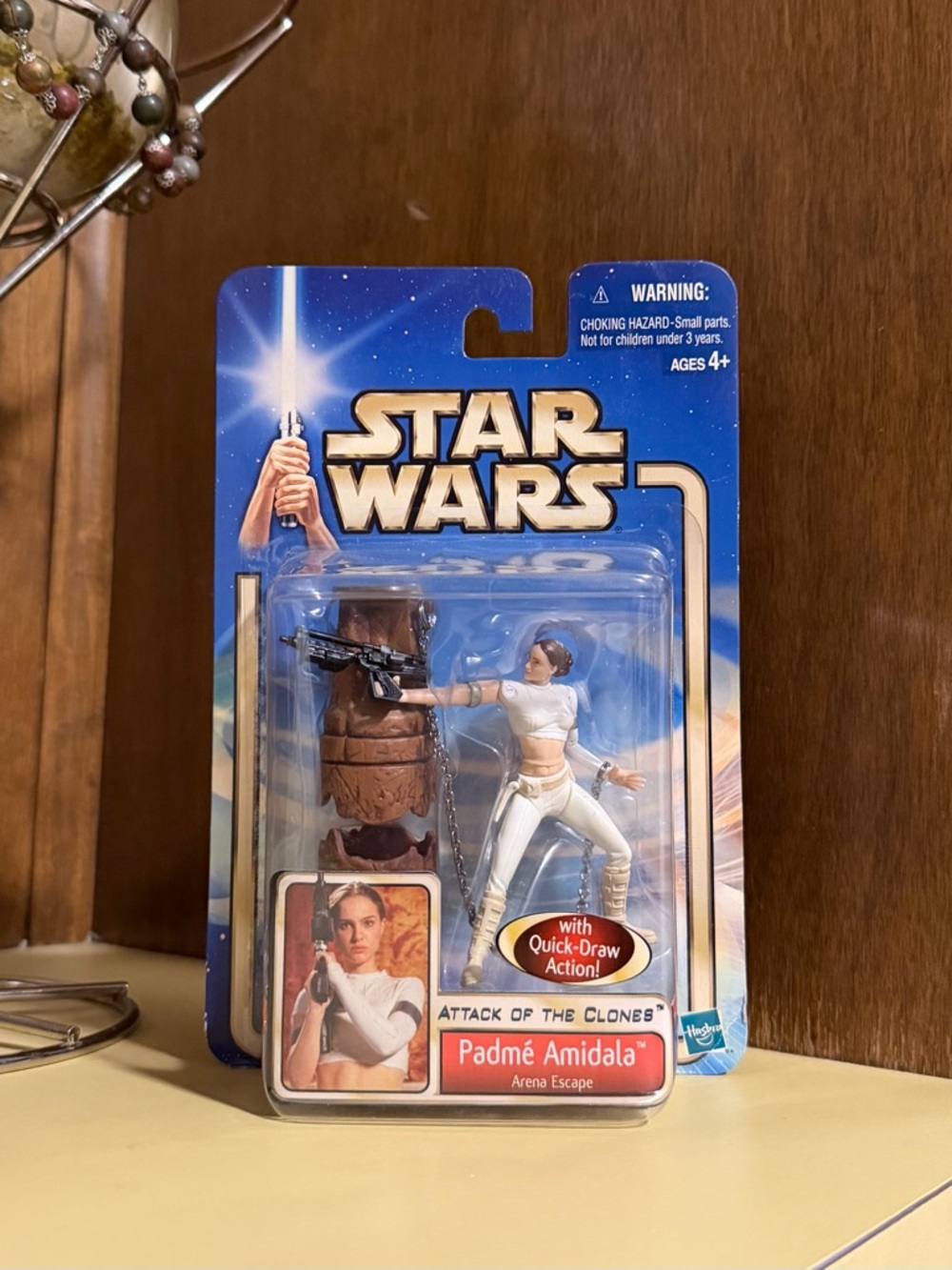 Star Wars Attack of the Clones Padmé Amidala Arena Escape Figure 2002 Hasbro MOC